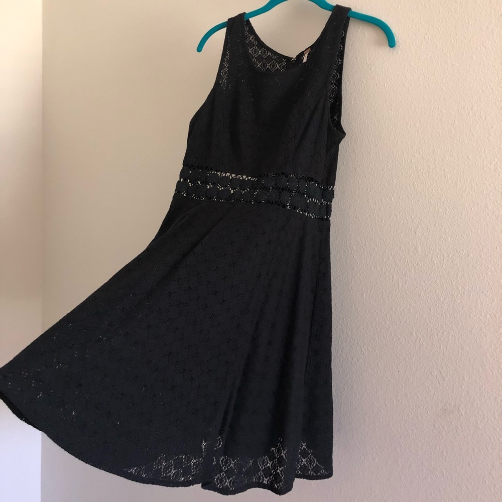 Free People peekaboo lace dress